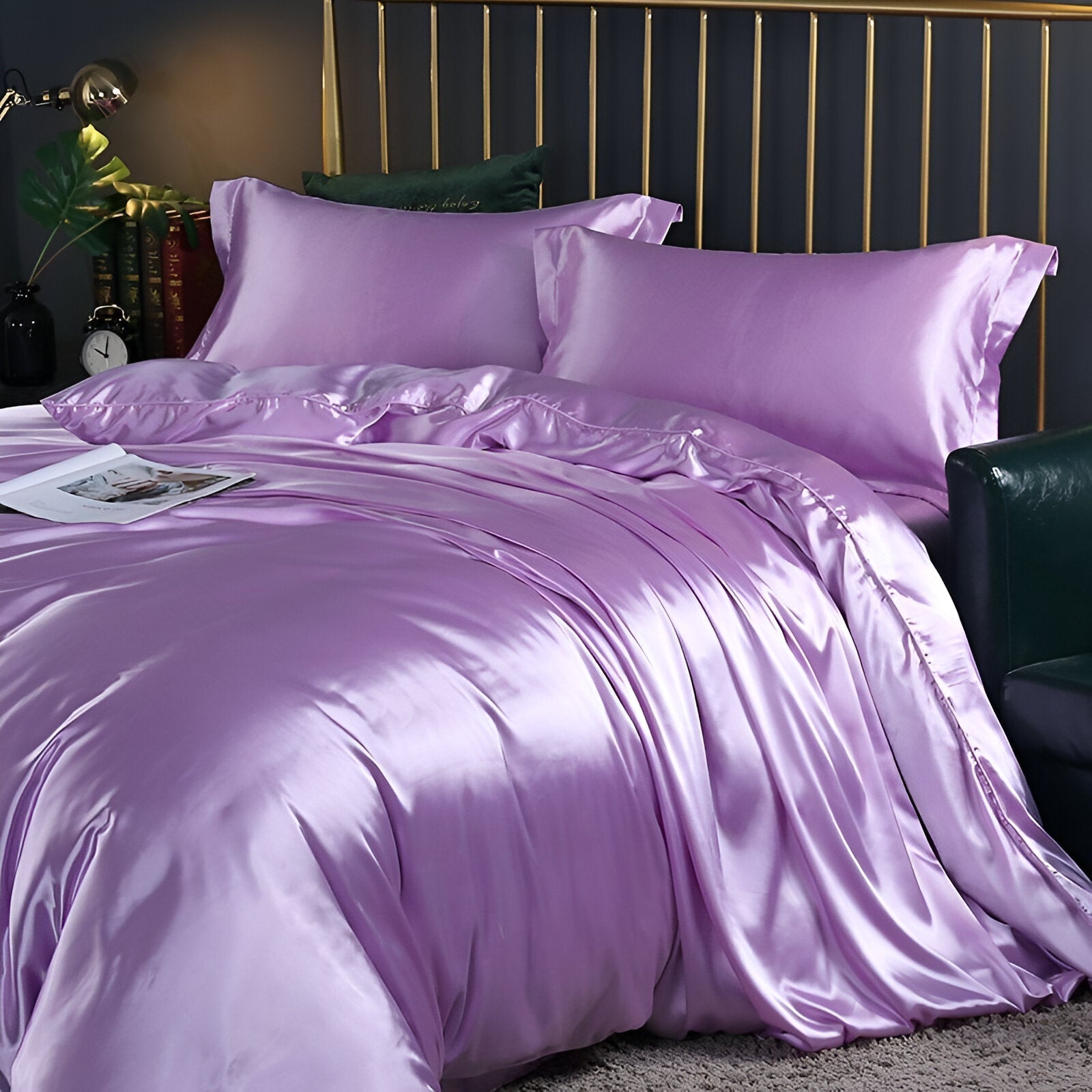 Silk Duvet Cover Set - 100% Mulberry Silk Bedding for Luxurious Sleep & Comfort