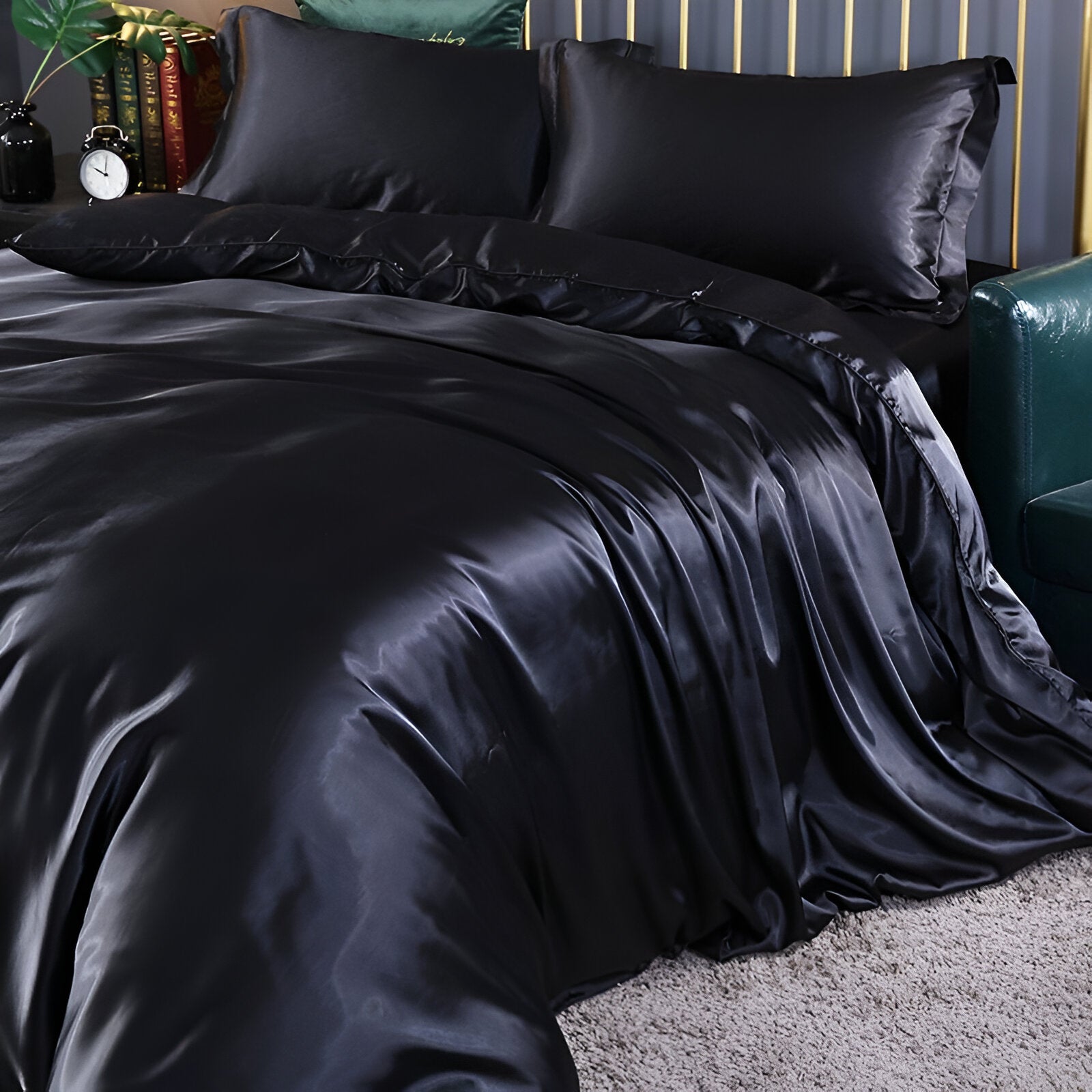 Silk Duvet Cover Set - 100% Mulberry Silk Bedding for Luxurious Sleep & Comfort