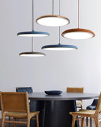 LED Cookie Pendant Light Fixture - Modern Round Design for Kitchen Island & Dining Room Lighting