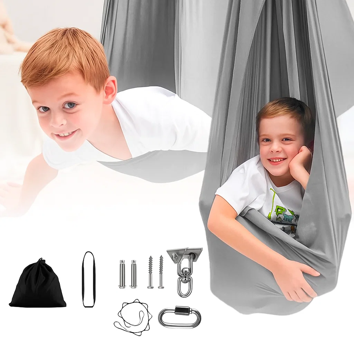 Sensory Autism Therapy Swing - Indoor & Outdoor Hammock for Kids, Durable Fabric, Adjustable, Relaxation & Sensory Play