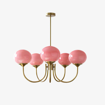 LED Marshmallow Chandelier Light Fixture - Modern White Pendant for Dining Room & Living Room Decor
