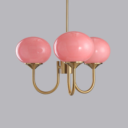 LED Marshmallow Chandelier Light Fixture - Modern White Pendant for Dining Room & Living Room Decor