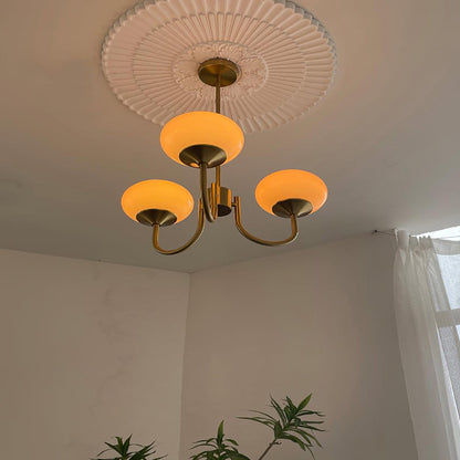 LED Marshmallow Chandelier Light Fixture - Modern White Pendant for Dining Room & Living Room Decor