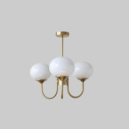 LED Marshmallow Chandelier Light Fixture - Modern White Pendant for Dining Room & Living Room Decor