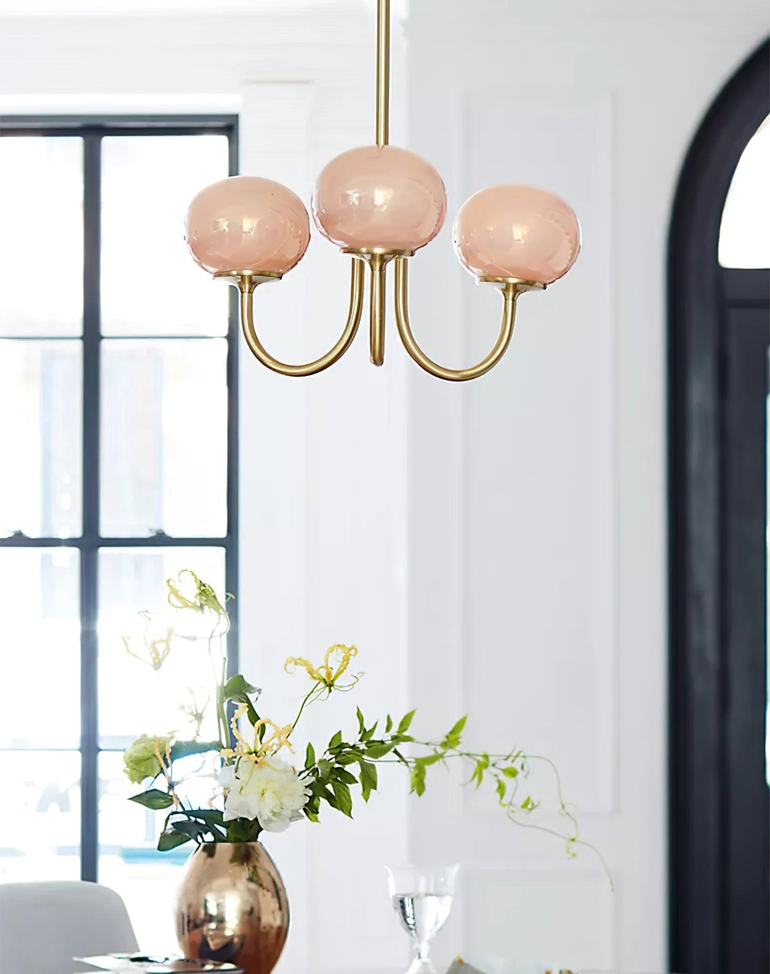 LED Marshmallow Chandelier Light Fixture - Modern White Pendant for Dining Room & Living Room Decor