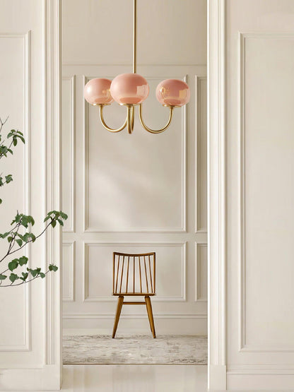 LED Marshmallow Chandelier Light Fixture - Modern White Pendant for Dining Room & Living Room Decor