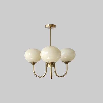 LED Marshmallow Chandelier Light Fixture - Modern White Pendant for Dining Room & Living Room Decor