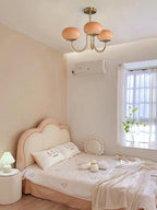 LED Marshmallow Chandelier Light Fixture - Modern White Pendant for Dining Room & Living Room Decor