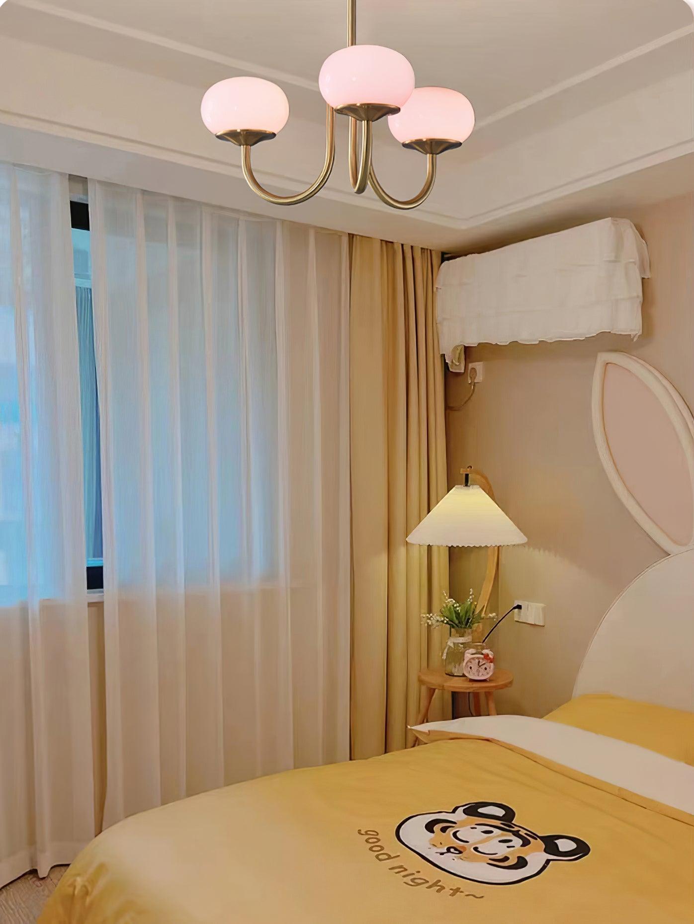 LED Marshmallow Chandelier Light Fixture - Modern White Pendant for Dining Room & Living Room Decor