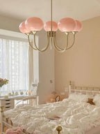 LED Marshmallow Chandelier Light Fixture - Modern White Pendant for Dining Room & Living Room Decor