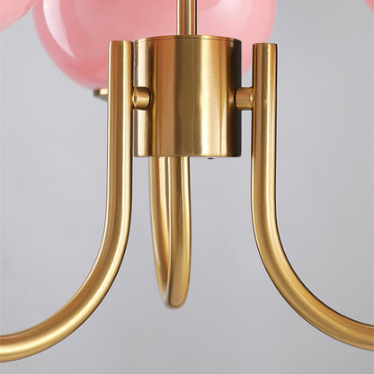 LED Marshmallow Chandelier Light Fixture - Modern White Pendant for Dining Room & Living Room Decor
