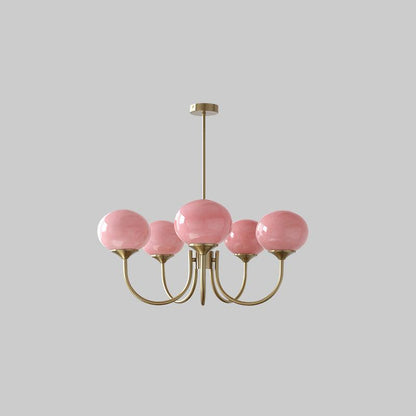 LED Marshmallow Chandelier Light Fixture - Modern White Pendant for Dining Room & Living Room Decor
