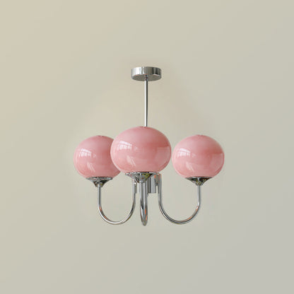 LED Marshmallow Chandelier Light Fixture - Modern White Pendant for Dining Room & Living Room Decor
