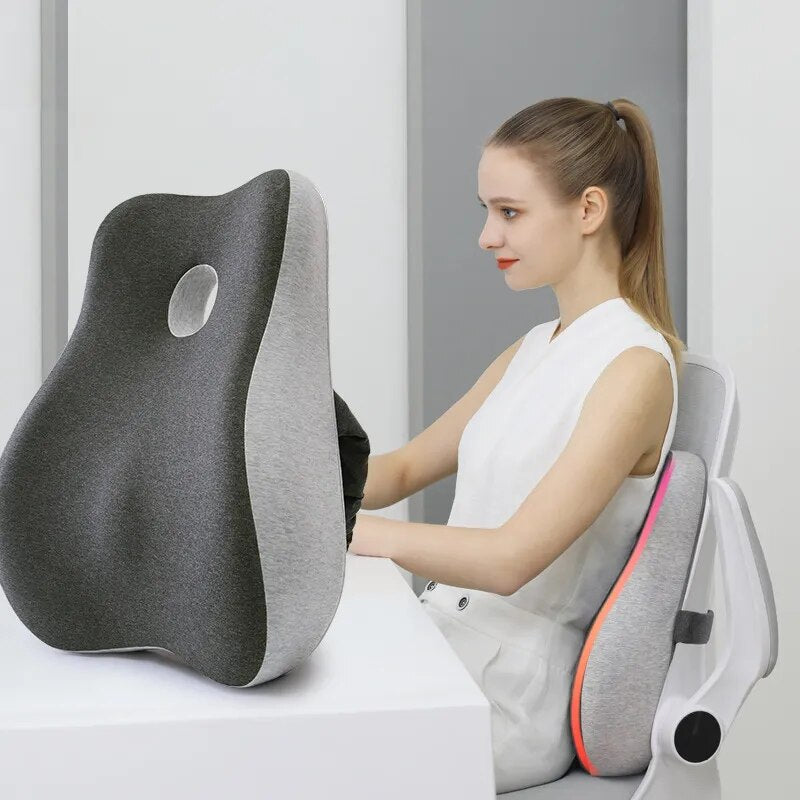 Lumbar Support Pillow | Ultimate Comfort & Ergonomic Design for Back Pain Relief