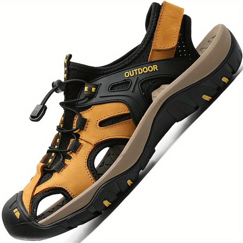 Men’s Durable Breathable Hiking Sandals | Closed-Toe Design, Non-Slip Rubber Sole & Ideal for Outdoor Adventures