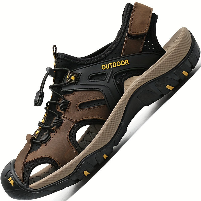 Men’s Durable Breathable Hiking Sandals | Closed-Toe Design, Adjustable Fit & Ideal for Outdoor Adventures