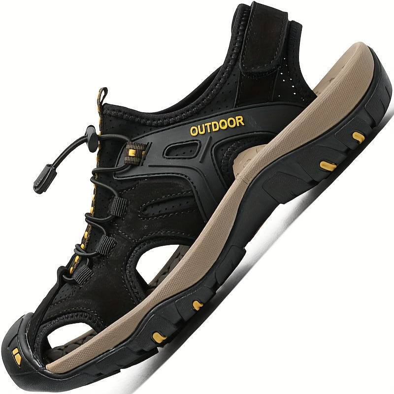Men’s Durable Breathable Hiking Sandals | Closed-Toe Design, Adjustable Fit & Ideal for Outdoor Adventures