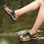 Men’s Durable Breathable Hiking Sandals | Closed-Toe Design, Non-Slip Rubber Sole & Ideal for Outdoor Adventures