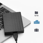 10TB Portable Hard Drive | Ultra-Thin, USB 3.0 Connection & Lightweight Design for Travel and Work