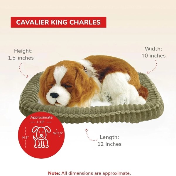 Realistic Breathing Puppy | Therapeutic Plush Companion for Anxiety Relief & Emotional Support for Adults and Seniors