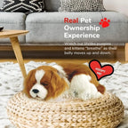 Realistic Breathing Puppy | Therapeutic Plush Companion for Anxiety Relief & Emotional Support for Adults and Seniors