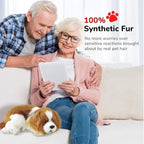 Realistic Breathing Puppy | Therapeutic Plush Companion for Anxiety Relief & Emotional Support for Adults and Seniors