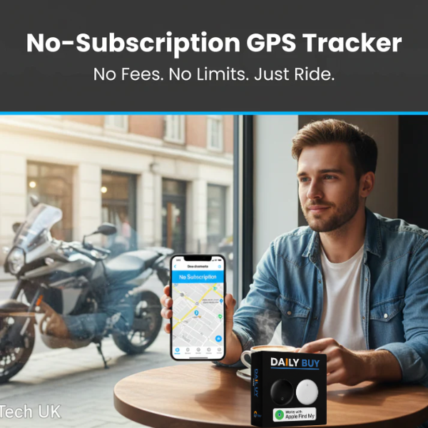 GPS Tracker for Motorcycles | No Subscription, Compatible with Android & iOS for Real-Time Location Tracking