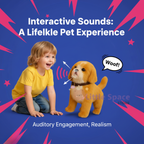 Interactive Plush Dog Toy | AI-Powered, Touch-Responsive & Soft for Kids Aged 3+