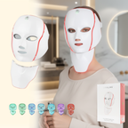LED Face & Neck Rejuvenation Mask | 7-Color Phototherapy for Wrinkles, Acne & Youthful Skin
