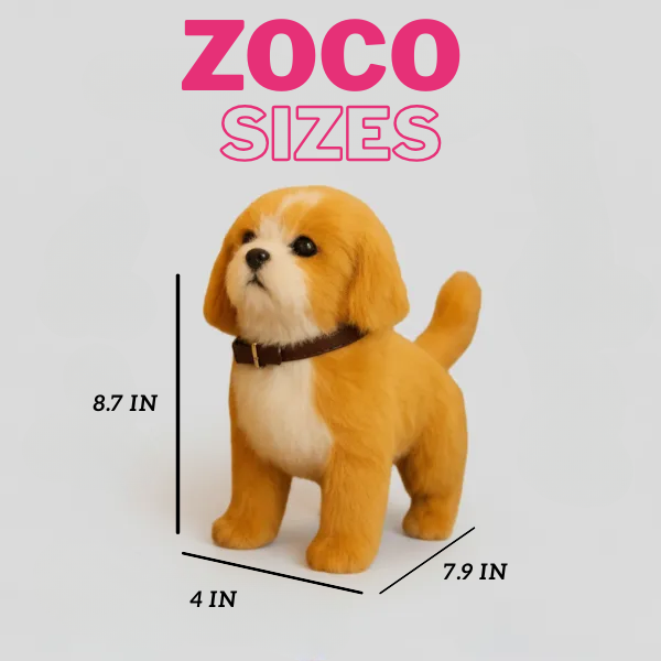 Interactive Plush Dog Toy | AI-Powered, Touch-Responsive & Soft for Kids Aged 3+