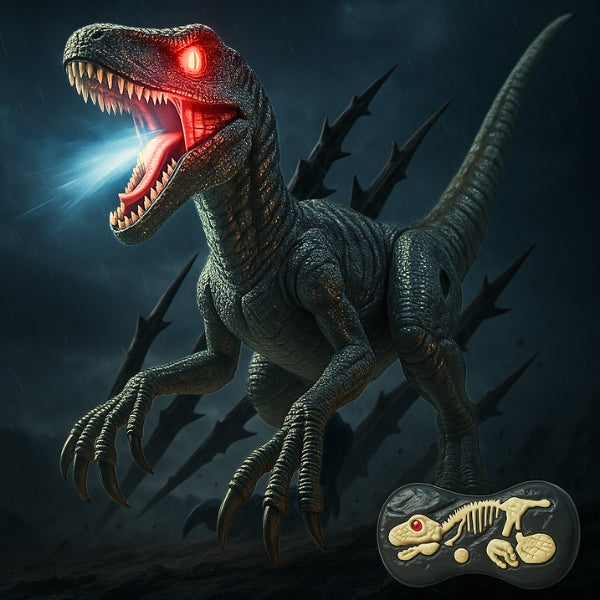 Remote Control Velociraptor Dinosaur | Lifelike Movement, Sounds & Interactive Fun for Kids Aged 3-12