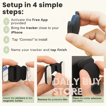 GPS Bike Tracker | No Subscription, Compatible with Android & iOS for Cycling Safety