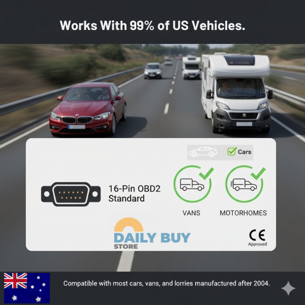 Car Tracker No Subscription – OBD2 GPS Car Tracking Device | Plug & Play Real-Time Car GPS Tracker
