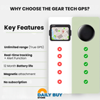 GPS Tracker for Children | Real-Time Location, Waterproof & No Subscription Required for Peace of Mind