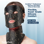 Infrared LED Facial Mask | Flexible Silicone Design with 8 Color Modes for Skin Rejuvenation & Anti-Aging Treatment at Home