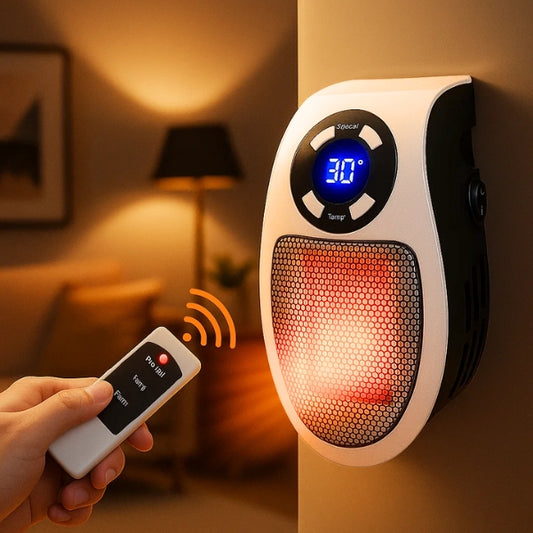 Electric Portable Space Heater | Remote Control, Fast Heating & Energy Efficient for Home and Office Use