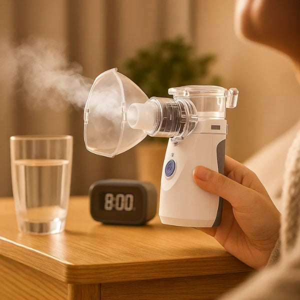 Portable Ultrasonic Nebulizer for Asthma Relief & Respiratory Therapy at Home
