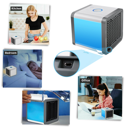 Portable Mini Air Cooler – USB-Powered AC Unit for Cool Comfort On the Go