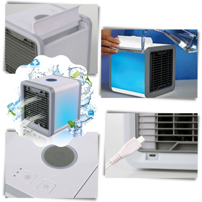 Portable Mini Air Cooler – USB-Powered AC Unit for Cool Comfort On the Go