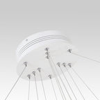 Modern 3-Ring LED Pendant Light Fixture - Adjustable Hanging Ceiling Light for Dining Room & Kitchen