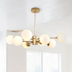 Mid-Century Modern Bubble Sputnik Chandelier Light Fixture for Living Room & Dining Room