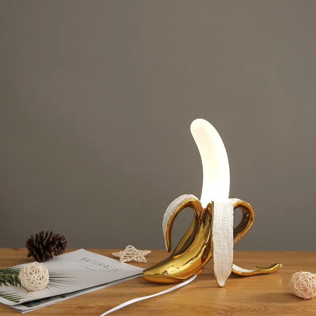 Banana-Shaped Table Lamp | Modern Lighting Fixture for Home Decor & Nightstands