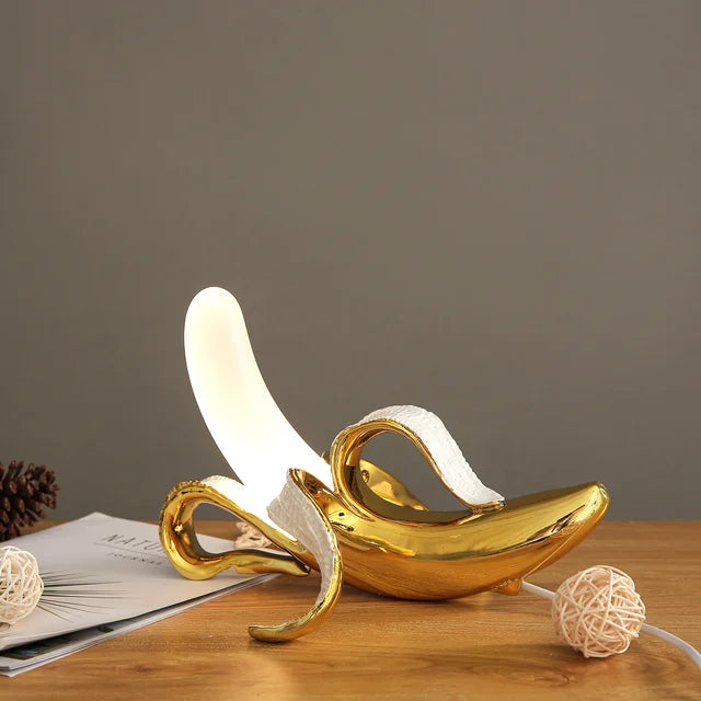 Banana-Shaped Table Lamp | Modern Lighting Fixture for Home Decor & Nightstands
