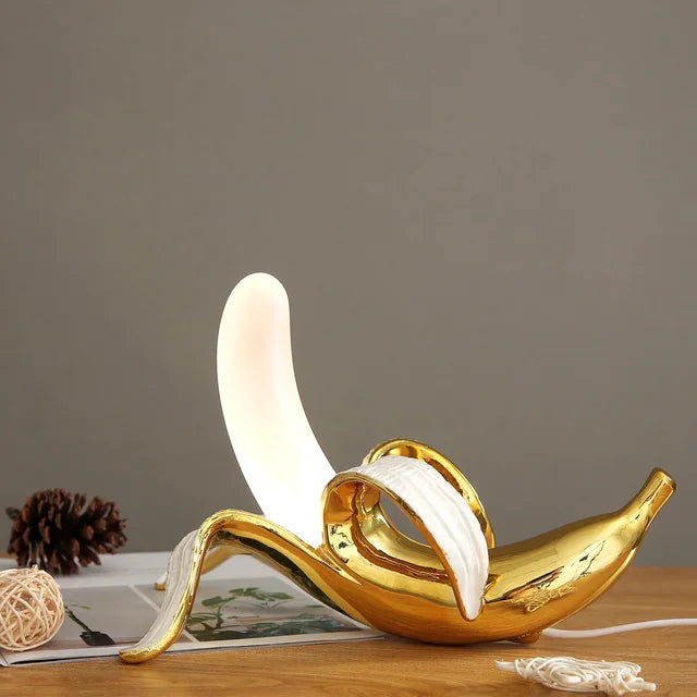 Banana-Shaped Table Lamp | Modern Lighting Fixture for Home Decor & Nightstands
