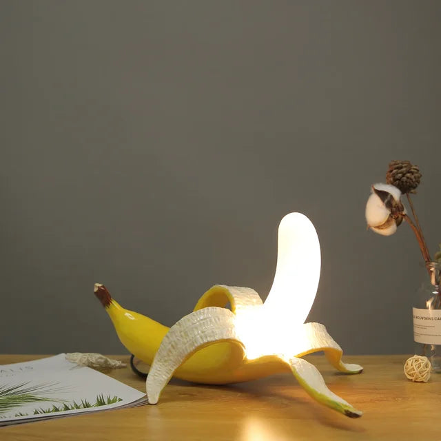 Banana-Shaped Table Lamp | Modern Lighting Fixture for Home Decor & Nightstands