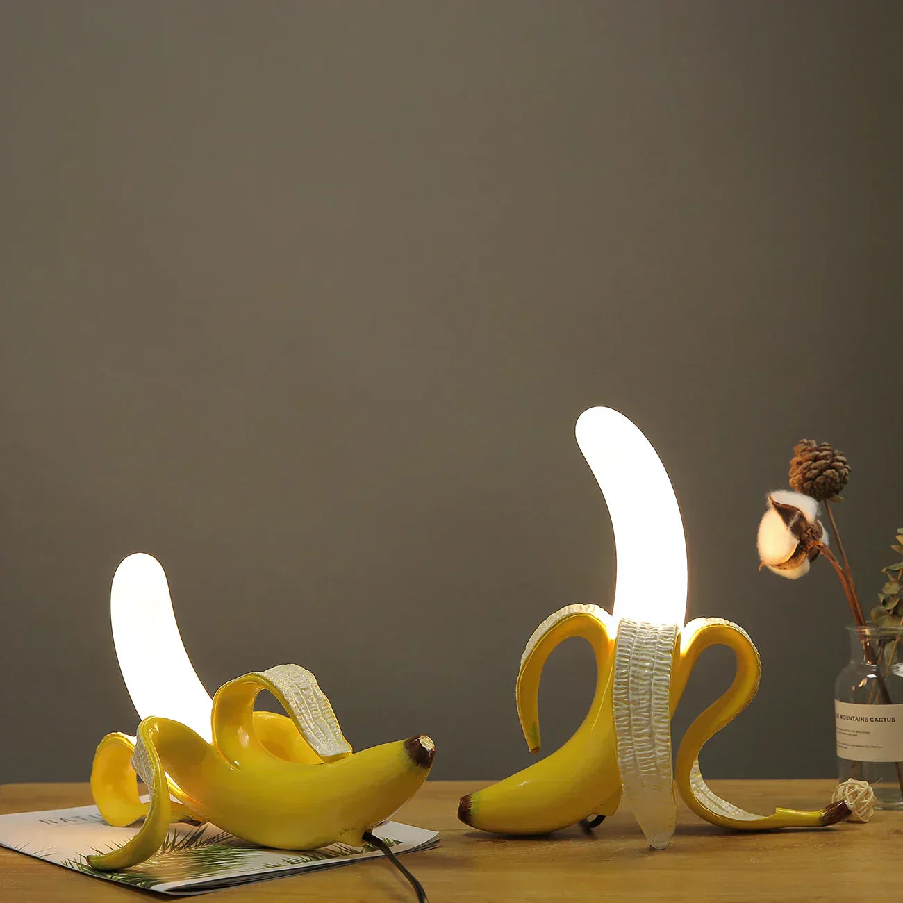 Banana-Shaped Table Lamp | Modern Lighting Fixture for Home Decor & Nightstands