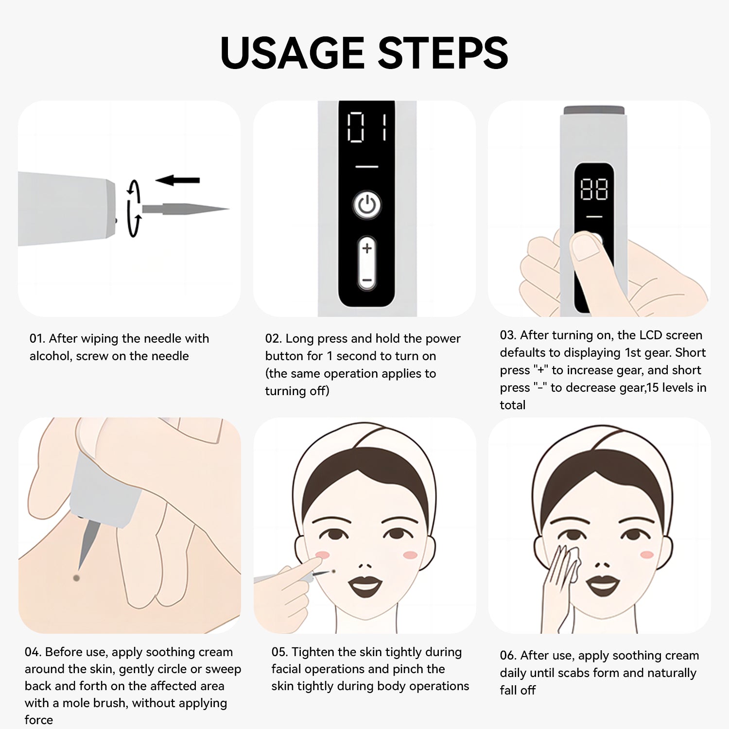 Laser Scar Removal Pen | Painless, Adjustable Intensity for Acne, Burn & Surgical Scars at Home