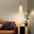 Mid-Century Modern Alabaster Pendant Light Fixture for Dining Room & Entryway