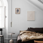 Mid-Century Modern Alabaster Pendant Light Fixture for Dining Room & Entryway