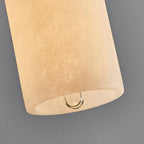 Mid-Century Modern Alabaster Pendant Light Fixture for Dining Room & Entryway